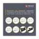Мережевий подовжувач TECCO 3м 2 поста white (8681277841118)