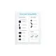 Дата кабель USB-C to USB-C 0.9m nylon 322 white Anker (A81F5H21/A81F5G21)