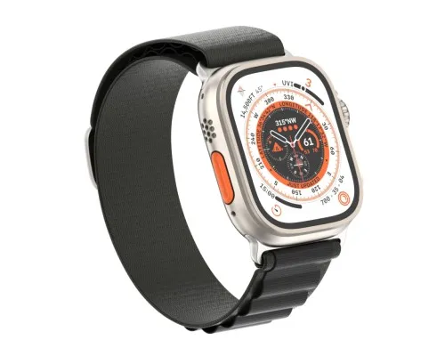 Ремінець до смарт-годинника Armorstandart Alpina Band для Apple Watch 49/46/45/44/42 (Series 1-3) Black (ARM64977)