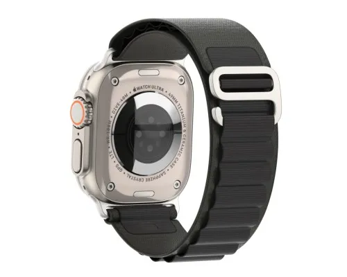 Ремінець до смарт-годинника Armorstandart Alpina Band для Apple Watch 49/46/45/44/42 (Series 1-3) Black (ARM64977)