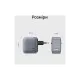 Зарядний пристрій Vention 1xUSB-C PD70W + 1xUSB QC3.0 22.5W GaN + cable USB-C to USB-C 1.0m 5A gray (TZ-FCGH0-EU)