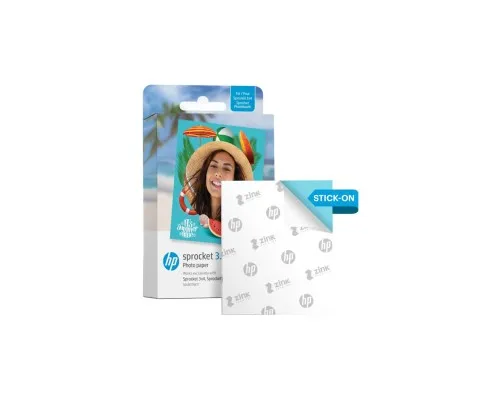 Фотопапір HP Zink 3.5x4.25" Sprocket, glossy, self-adhesive, 20sh (HPIZ3X420)