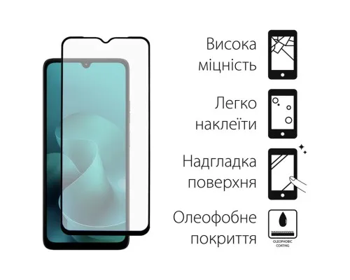 Скло захисне Dengos Motorola G06 / G06 Power Black 2 pcs (DG-TG2P-92)