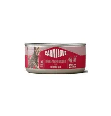 Паштет для котів Carnilove Turkey & Reindeer 100 г (8595602582907)