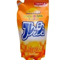 Засіб для ручного миття посуду Rocket Soap Kitchen Detergent Orange Oil Змінний блок 500 мл (4903367090782)