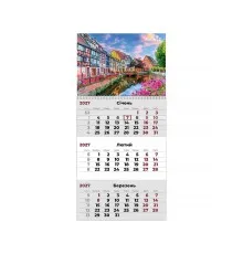 Календар Axent настінний квартальний 2027 р.,1 пр. Romantic 3 (8801-27-15-A)