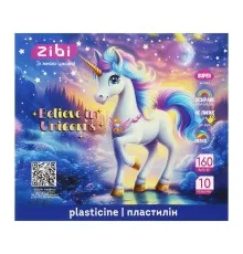 Пластилін ZiBi KIDS Line UNICORN 10 кольорів, 160 г (ZB.6281)