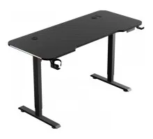 Комп'ютерний стіл GT Racer TY-1611 Black (TY-1611 (160x60x72-117) Black)