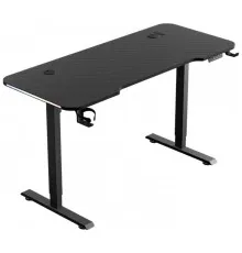 Комп'ютерний стіл GT Racer TY-1611 Black (TY-1611 (160x60x72-117) Black)