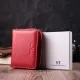 Гаманець ST Leather З натуральної шкіри Червоний (22552)