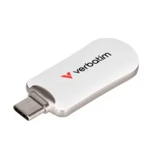 USB флеш накопичувач Verbatim 256GB Plectra White USB-C (30230)