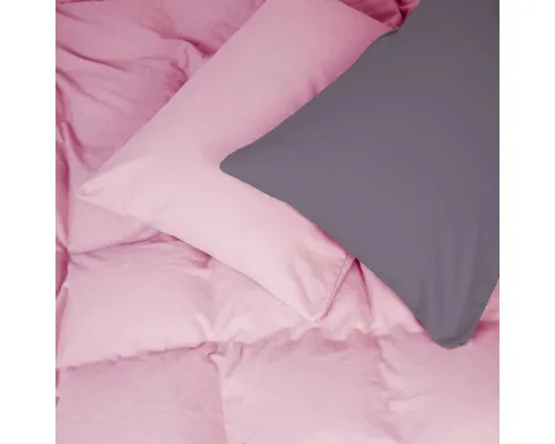 Постільна білизна MirSon 001-008 Ash grey/Pink Фланель 2 x 160 x 220 Сімейний Євро (2200009660924)
