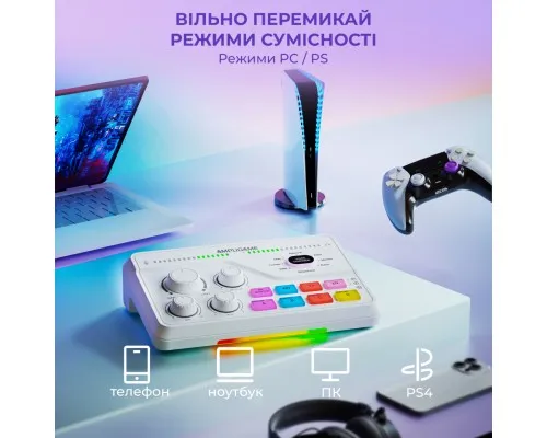 Мікшерний пульт Fifine SC8W White (SC8W)