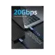 Дата кабель USB-C to USB-C 2.0m 100W USB3.1 20Gbps 4K60Hz Cabletime (CA914234)