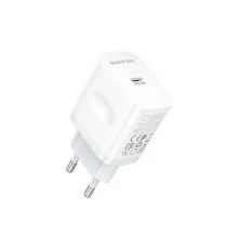 Зарядний пристрій BOROFONE BA99A USB-C PD20W white (6941991121357)