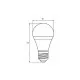 Лампочка EUROELECTRIC LED А60 7W E27 4000K 220V (LED-A60-07274(EE))