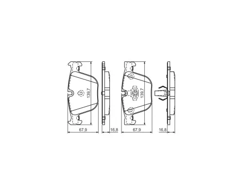 Гальмівні колодки Bosch 0 986 494 294