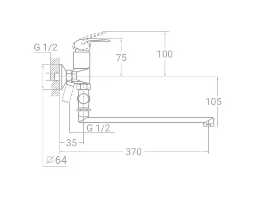 Змішувач TAU TN-3C242C (9846220)