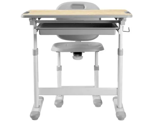 Парта зі стільцем FunDesk Piccolino III Grey-w
