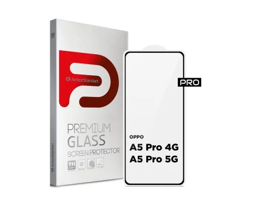 Скло захисне Armorstandart Pro OPPO A5 Pro 4G / A5 Pro 5G Black (ARM85390)