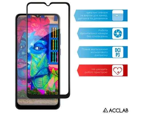 Скло захисне ACCLAB Full Glue Xiaomi Poco C50 Black (1283126589713)