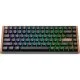 Клавіатура Keychron K2HE Gateron Double-Rail Magnetic Nebula Hot-swap QMK Wireless/Bluetooth/USB-А UA Wood/Black (K2H-F1-UA)