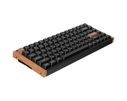 Клавіатура Keychron K2HE Gateron Double-Rail Magnetic Nebula Hot-swap QMK Wireless/Bluetooth/USB-А UA Wood/Black (K2H-F1-UA)