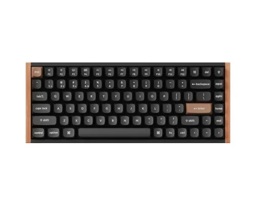 Клавіатура Keychron K2HE Gateron Double-Rail Magnetic Nebula Hot-swap QMK Wireless/Bluetooth/USB-А UA Wood/Black (K2H-F1-UA)