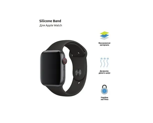 Ремінець до смарт-годинника Armorstandart Sport Band (3 Straps) для Apple Watch 42 (Series 11-10)/41/40/38 Black (ARM49096)