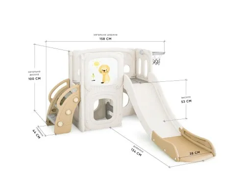 Ігровий майданчик Mealux Tower (KD-B013 White/Brown)