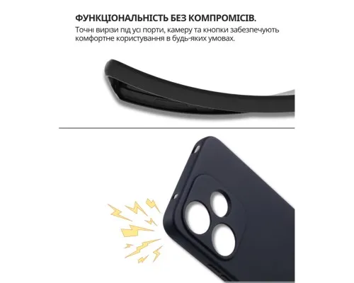 Чохол до мобільного телефона BeCover Silicone Xiaomi Redmi 13x Black (714685)