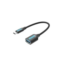 Перехідник OTG USB 3.1 AF to USB-C 0.15m black VENTION (CCVBB)