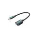 Перехідник OTG USB 3.1 AF to USB-C 0.15m black VENTION (CCVBB)