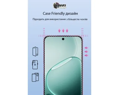 Скло захисне Dengos OPPO A6 Pro Black 2 pcs (DG-TG2P-94)