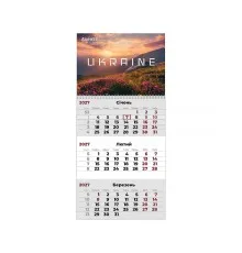 Календар Axent настінний квартальний 2027 р.,1 пр. UA 2 (8801-27-8-A)