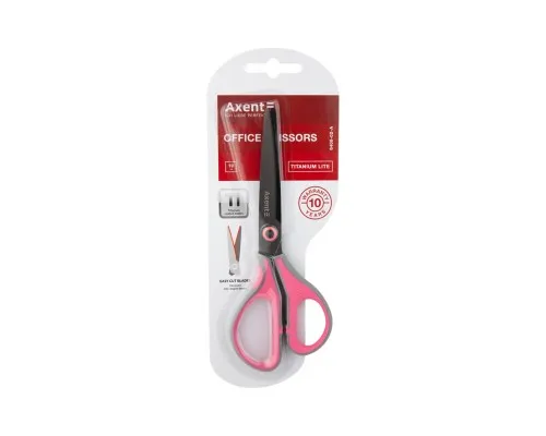 Ножиці Axent Titanium Lite 19 см Сіро-рожеві (6406-02-A)