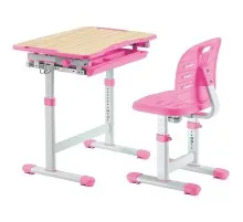 Парта зі стільцем FunDesk Piccolino III Pink-w