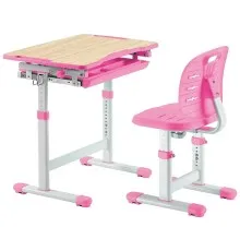Парта зі стільцем FunDesk Piccolino III Pink-w