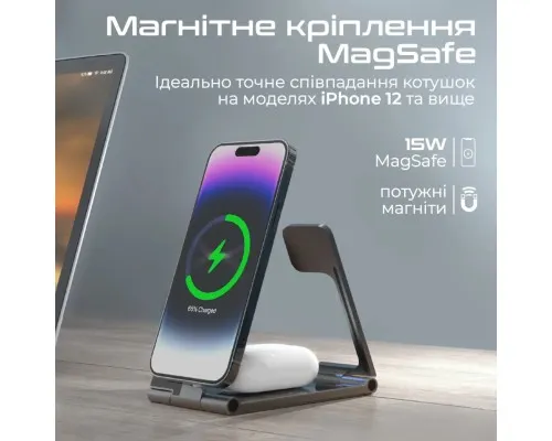 Зарядний пристрій Promate aurafold-trio