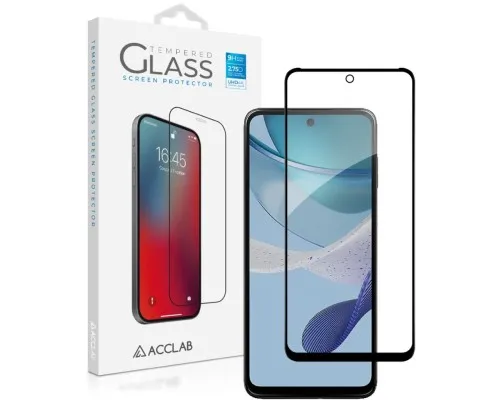 Скло захисне ACCLAB Full Glue MOTO G13/G23/G53 Black (1283126567247)
