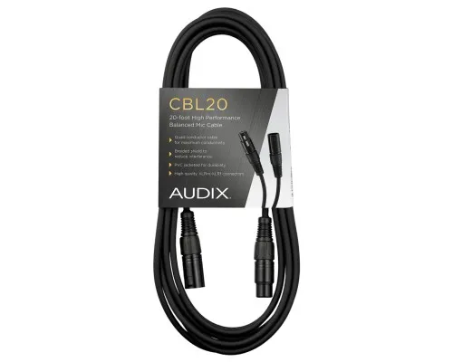 Мікрофонний кабель Audix Premium XLR mic cable (6m) (CBL20)