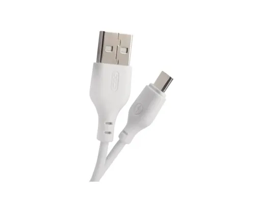 Дата кабель USB 2.0 AM to Micro 5P 1.0m 2.1A white XO (XO-NB-103-MC-1-WH)