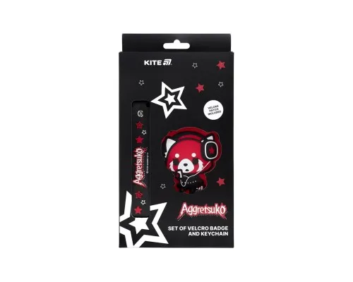 Бейдж Kite набір на липучці та підвіска Aggretsuko (AR25-3010-2)