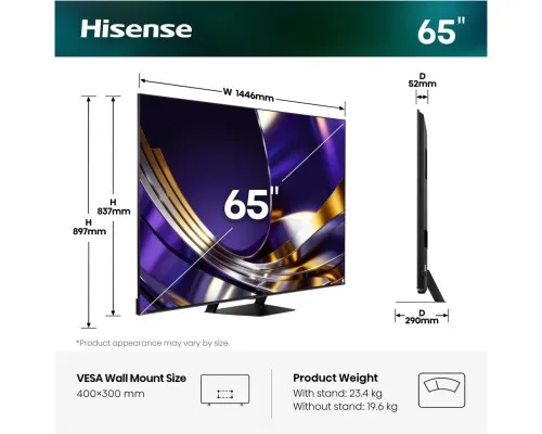 Телевізор Hisense 65U7S PRO