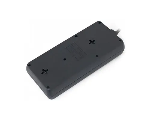 Мережевий фільтр живлення REAL-EL REAL-EL RS-8 PROTECT, 1.8m, black (EL122300021)