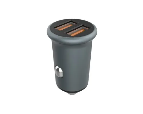Зарядний пристрій ColorWay 2USB Quick Charge 3.0 (36W) Gray (CW-CHA036Q-GR)