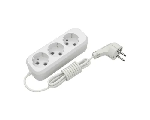 Мережевий подовжувач Electrum C-ES-1791 2.0m, 3 роз, white (C-ES-1791)