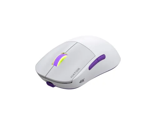 Мишка Hator Quasar 2 Ultra 4K Wireless/Bluetooth/USB White/Lilac (HTM571WL)