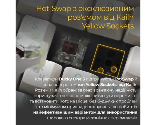 Клавіатура Ducky One 3 Cherry MX Brown UA USB Cream (DKON2108-BUAPXМAEGGC1)