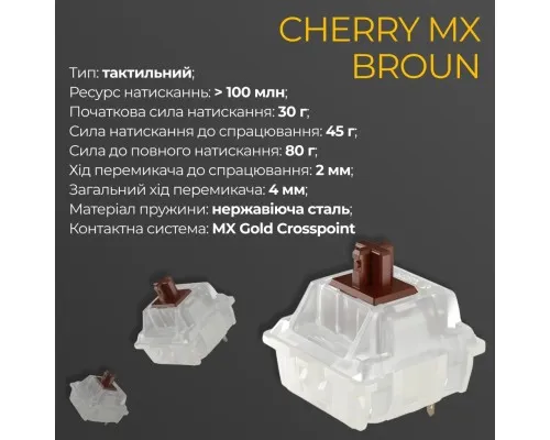 Клавіатура Ducky One 3 Cherry MX Brown UA USB Cream (DKON2108-BUAPXМAEGGC1)